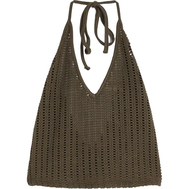 Bershka Kardigany khaki 109590700