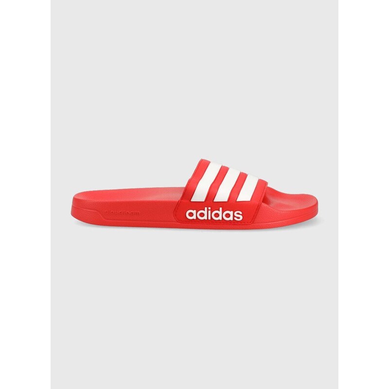 Pantofle adidas červená barva, GZ5923