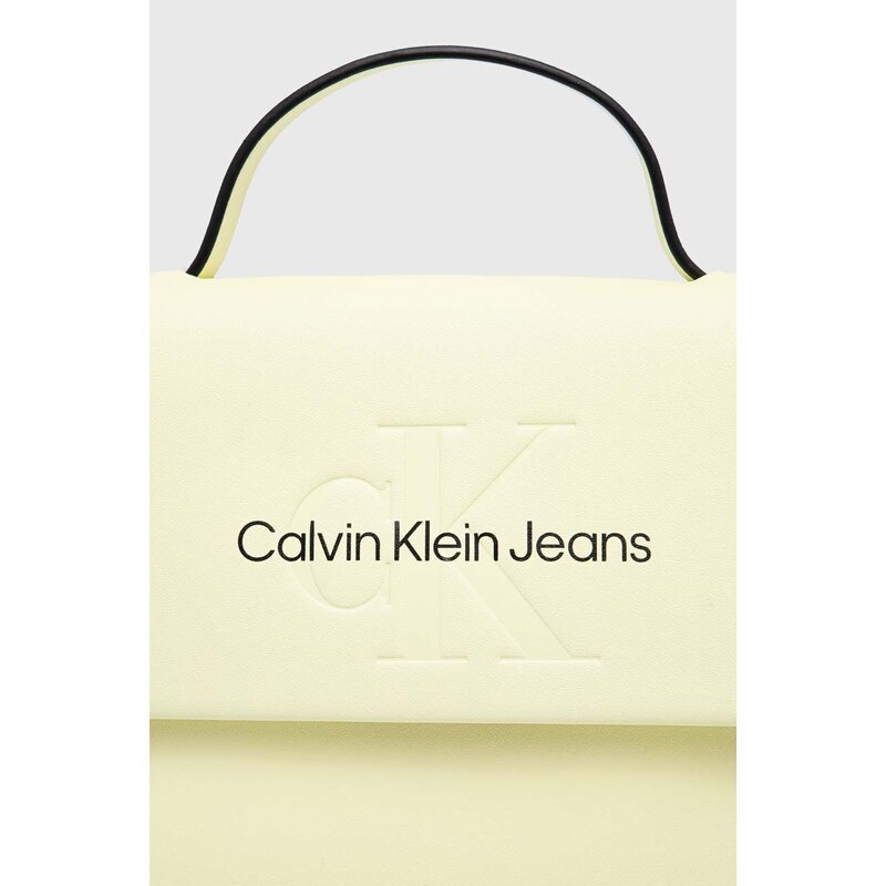 Kabelka Calvin Klein Jeans žlutá barva