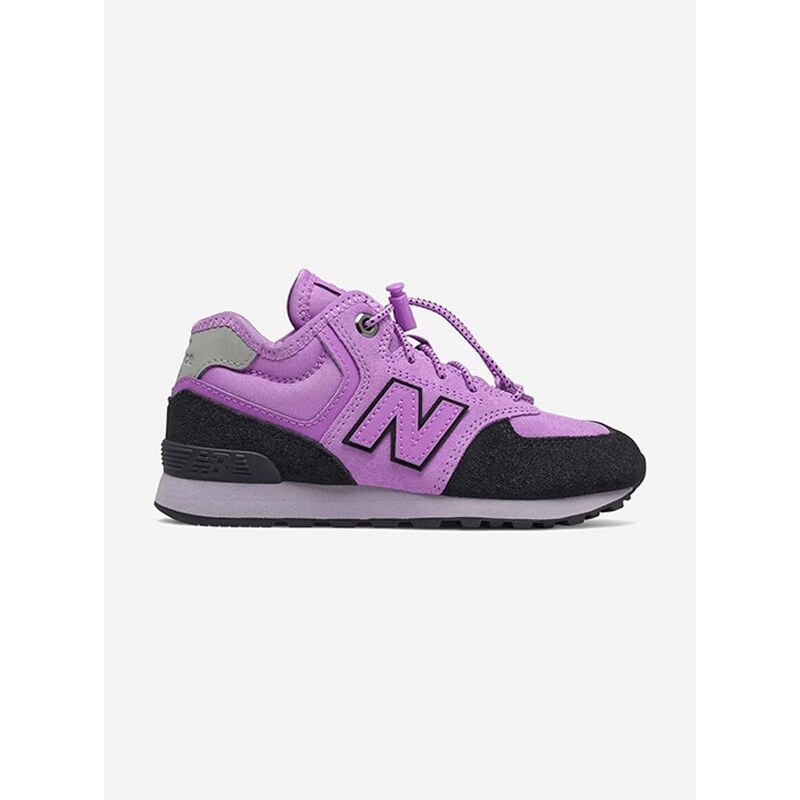 Dětské sneakers boty New Balance PV574HXG fialová barva