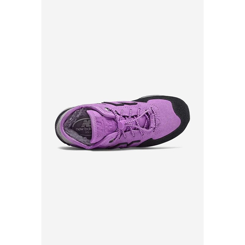 Dětské sneakers boty New Balance PV574HXG fialová barva