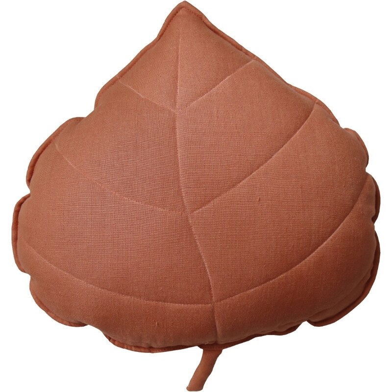 Moi Mili Oranžový polštář ve tvaru listu Leaf 39 cm