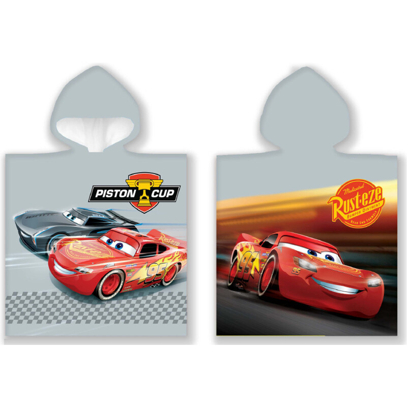 Carbotex Dětské pončo Cars 3 Blesk McQueen a Storm