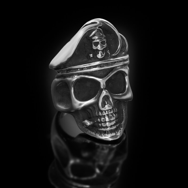 Pánský ocelový prsten Cranium Gubernator | DG Šperky