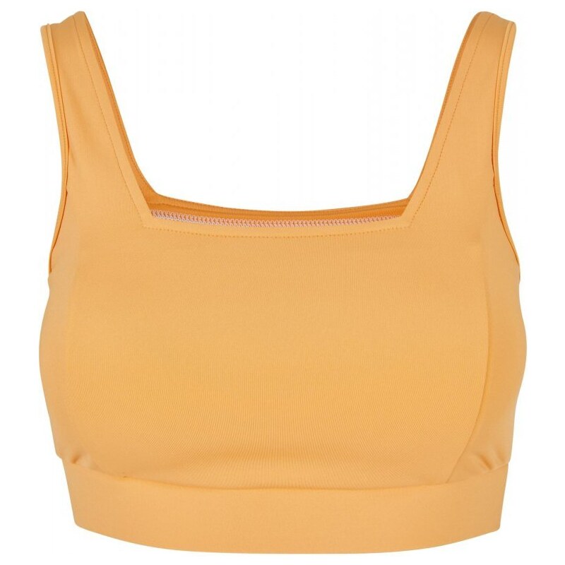 URBAN CLASSICS Ladies Recycled Squared Sports Bra - paleorange 105351622