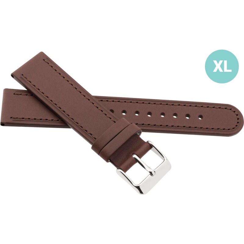 JVD Kožený unisex šedý řemínek na hodinky R41602/18XL 83233556