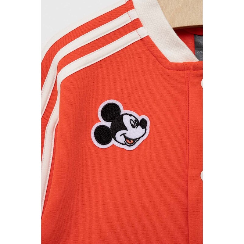 Dětská mikina adidas x Disney oranžová barva, s aplikací