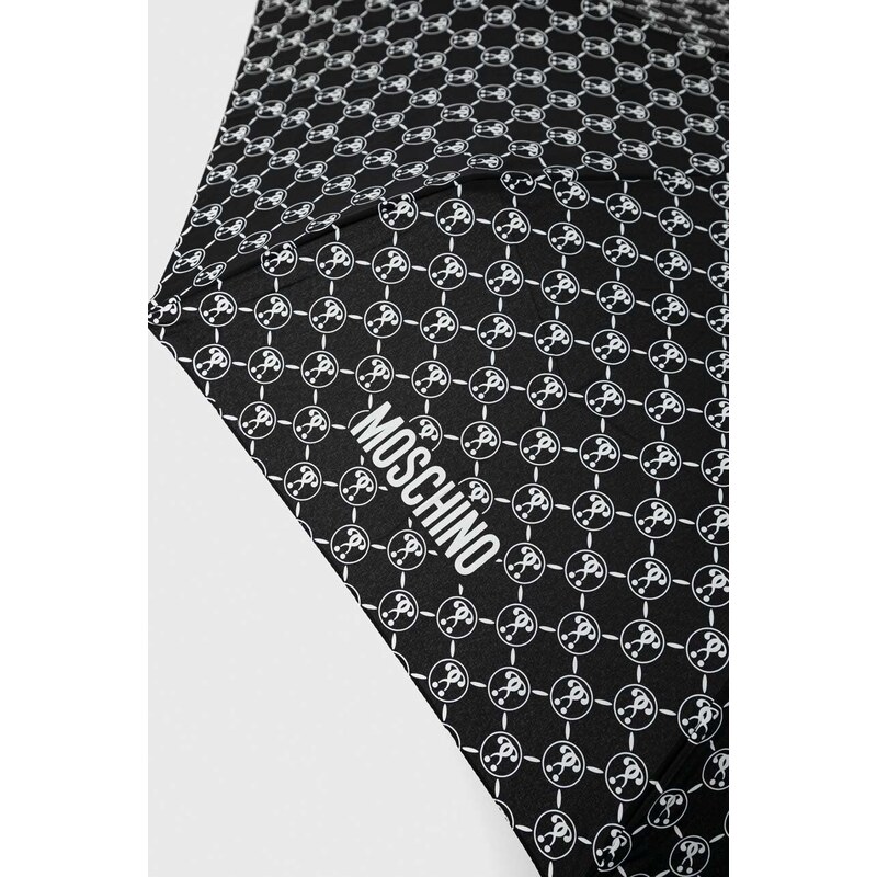 Deštník Moschino černá barva, 8271