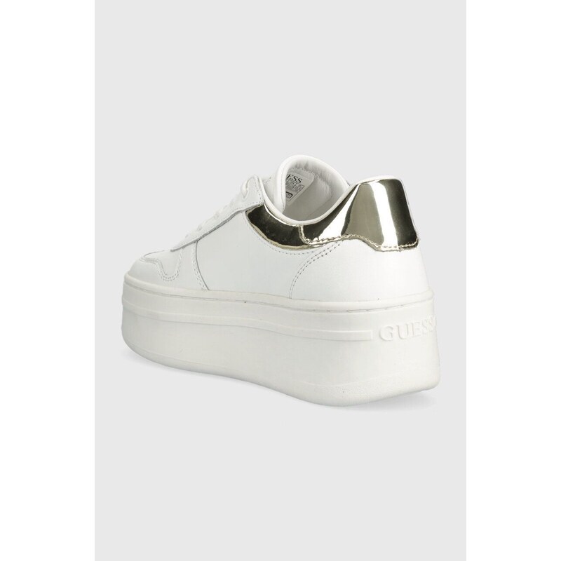 Sneakers boty Guess FL7LIF LEA12 bílá barva, LIFET