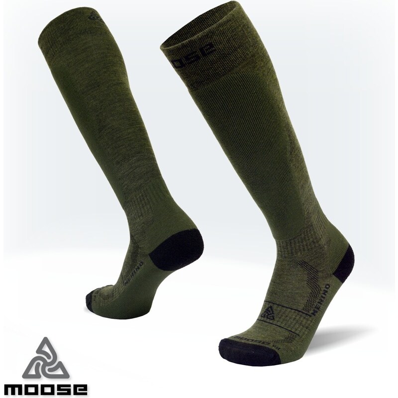 HUNTER LONG merino outdoorové podkolenky Moose 83255522