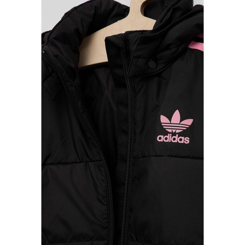 Dětská bunda adidas Originals černá barva