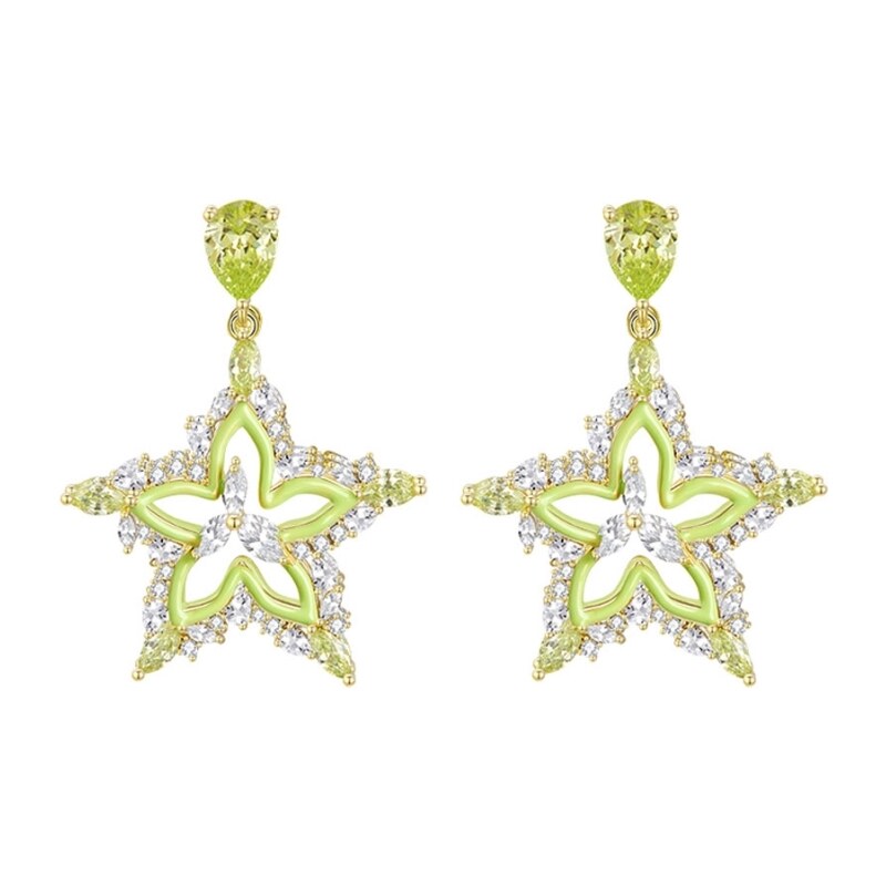 Éternelle Luxusní náušnice Stella di carambola - letní inspirace 83270640