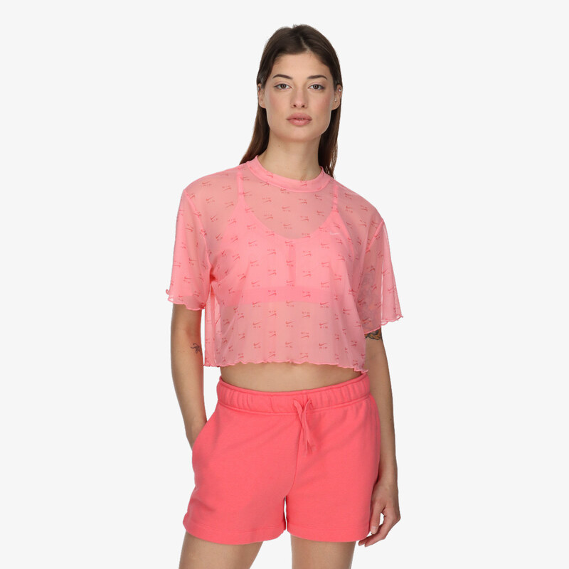 Nike W NSW AIR AOP MESH SS CROP TOP