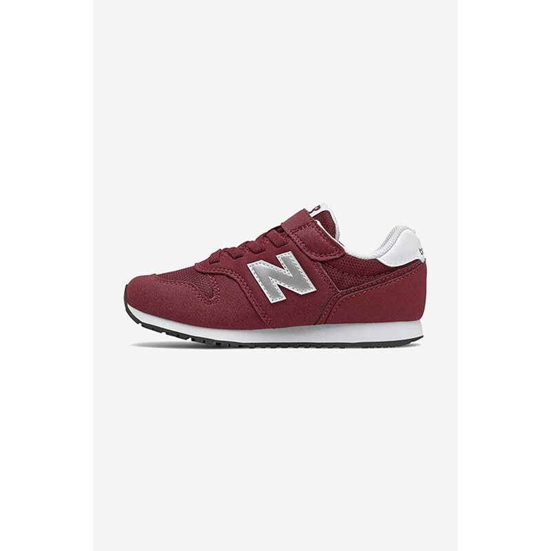 Dětské sneakers boty New Balance YV373KR2 vínová barva