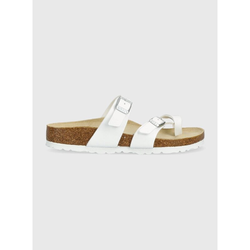 Žabky Birkenstock dámské, bílá barva, na platformě, 0071053-white