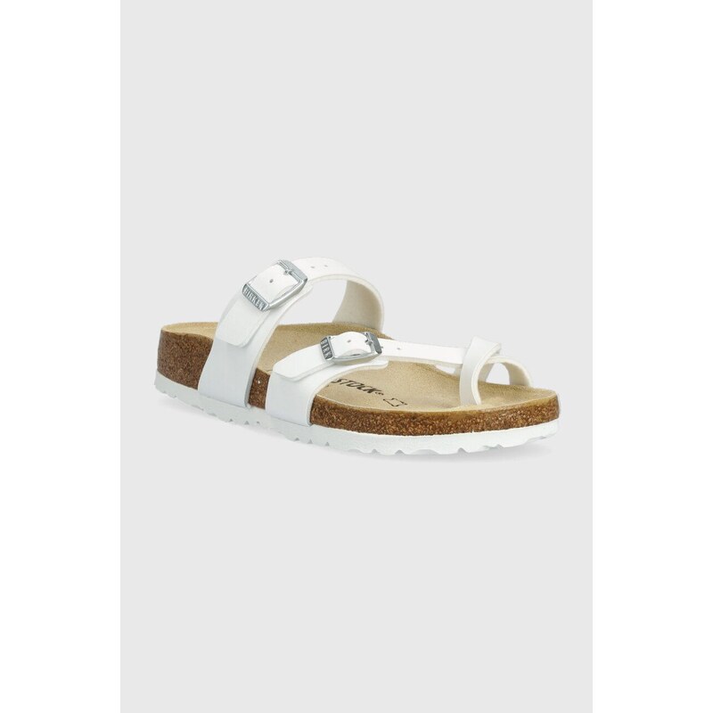 Žabky Birkenstock dámské, bílá barva, na platformě, 0071053-white