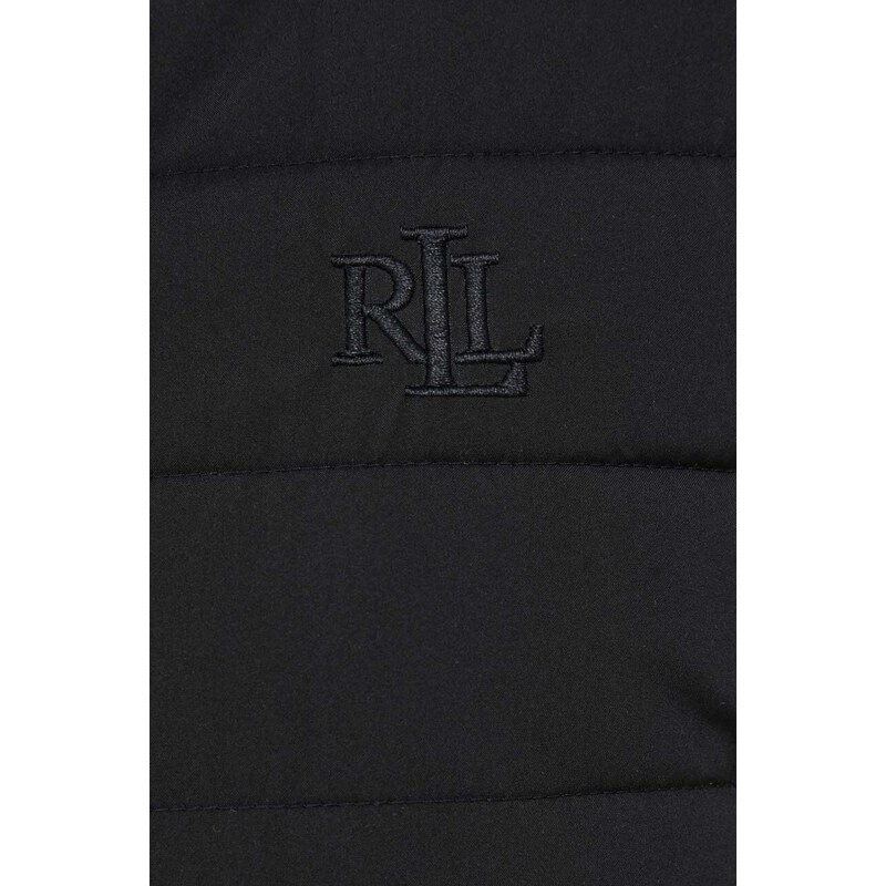 Bunda Lauren Ralph Lauren dámská, černá barva, přechodná