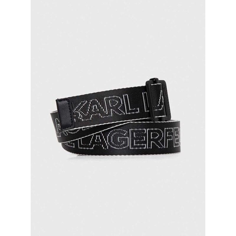 Pásek Karl Lagerfeld Jeans dámský, černá barva