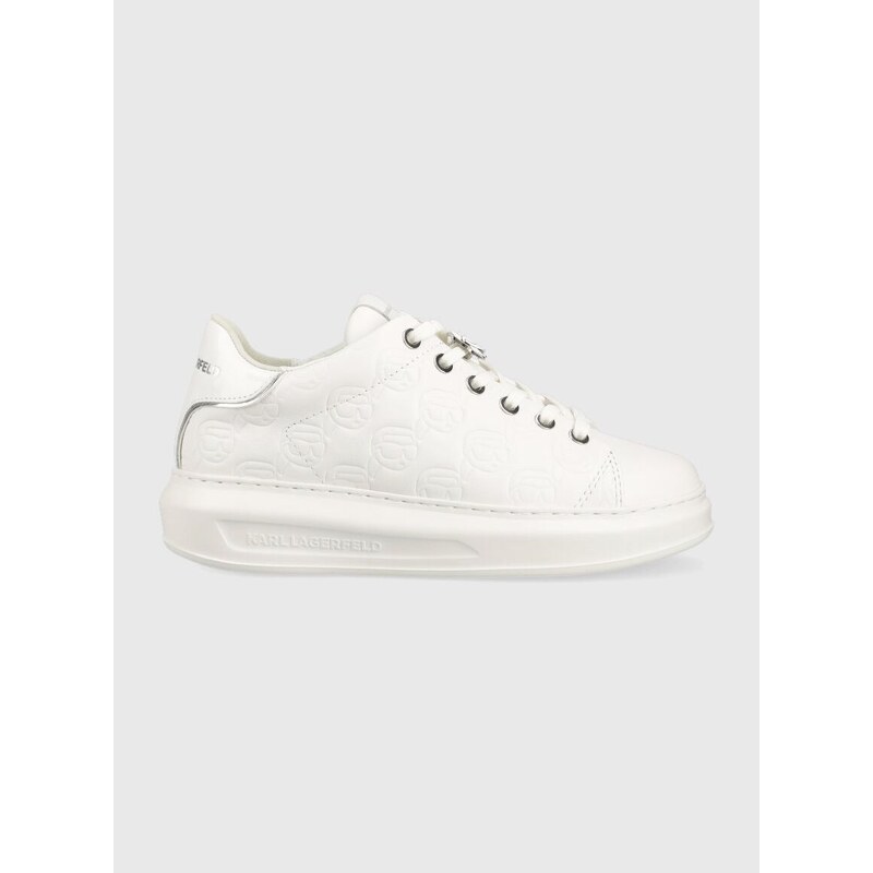 Kožené sneakers boty Karl Lagerfeld KAPRI KC bílá barva, KL62523F