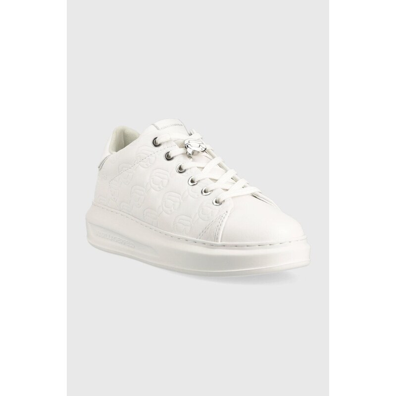 Kožené sneakers boty Karl Lagerfeld KAPRI KC bílá barva, KL62523F