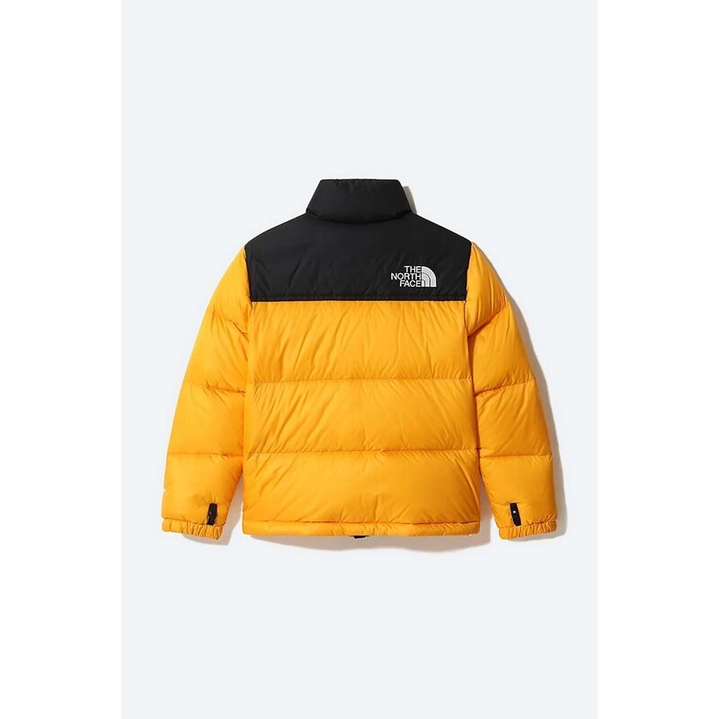 Dětská péřová bunda The North Face Youth 1996 Retro Nuptse žlutá barva