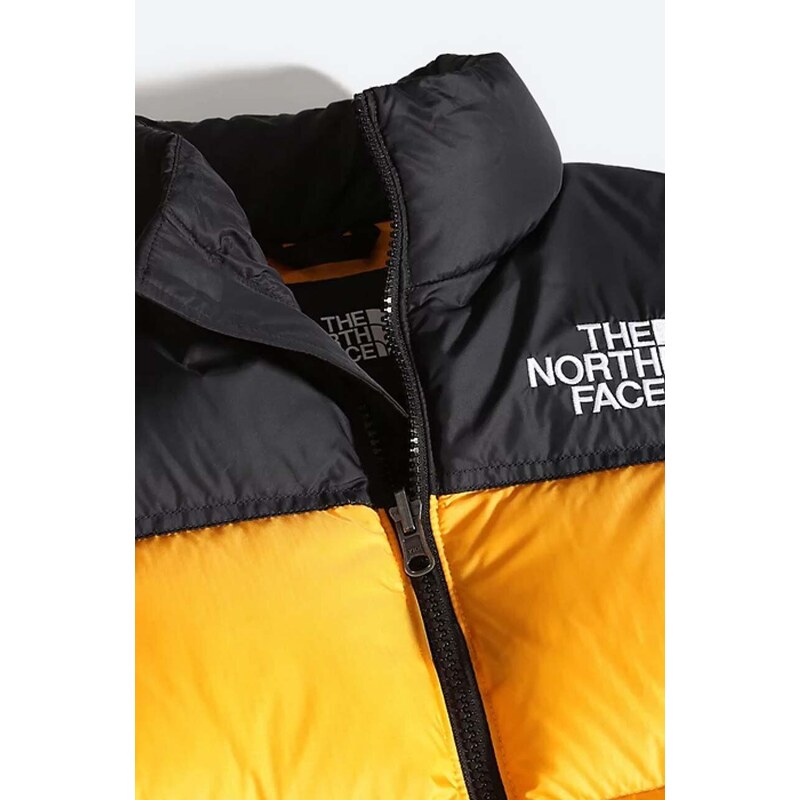 Dětská péřová bunda The North Face Youth 1996 Retro Nuptse žlutá barva
