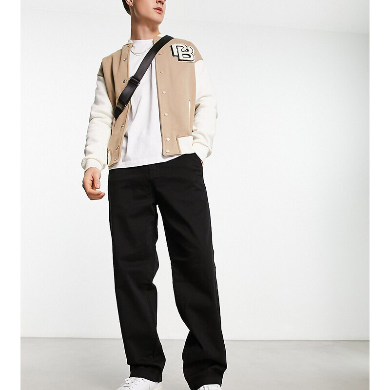 ADPT wide fit chino in black
