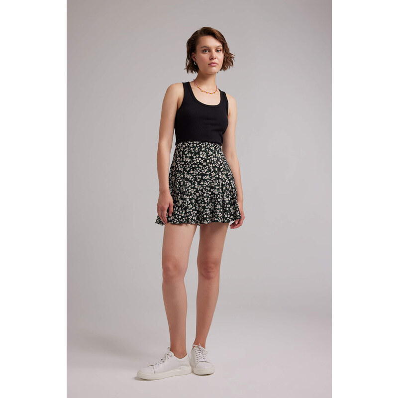 DEFACTO Patterned Mini Skirt