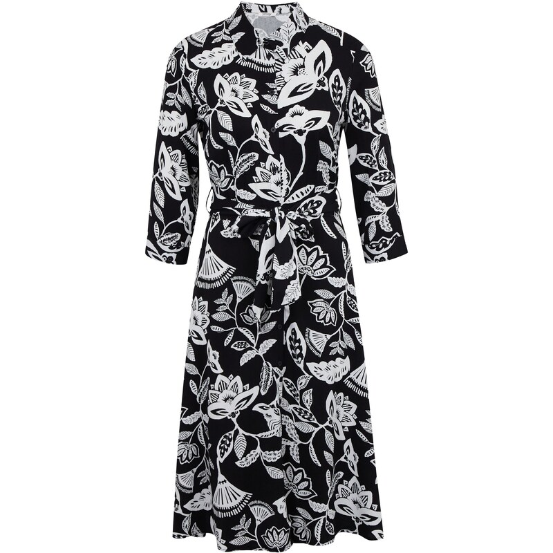 Orsay Černé dámské květované šaty - Dámské