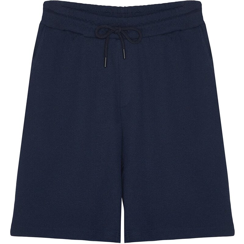 Trendyol Navy Blue-Beige Drawcord Shorts & Bermuda