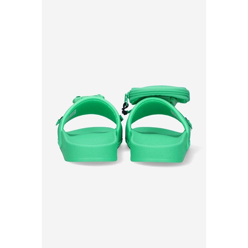 Pantofle adidas Originals Pouchylet dámské, zelená barva, GZ4330-green