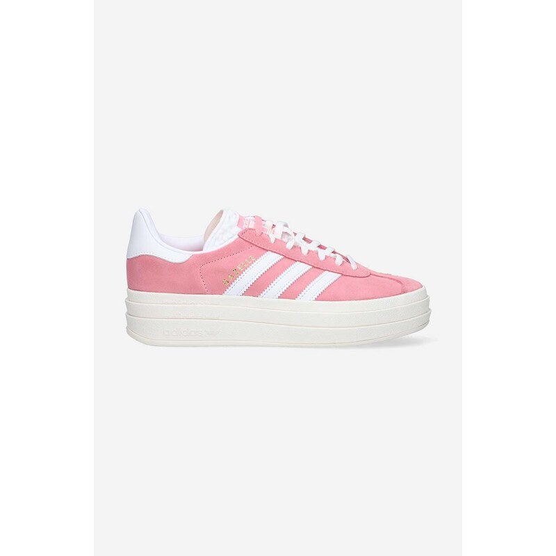 Sneakers boty adidas Originals Gazelle Bold W IG9653 růžová barva