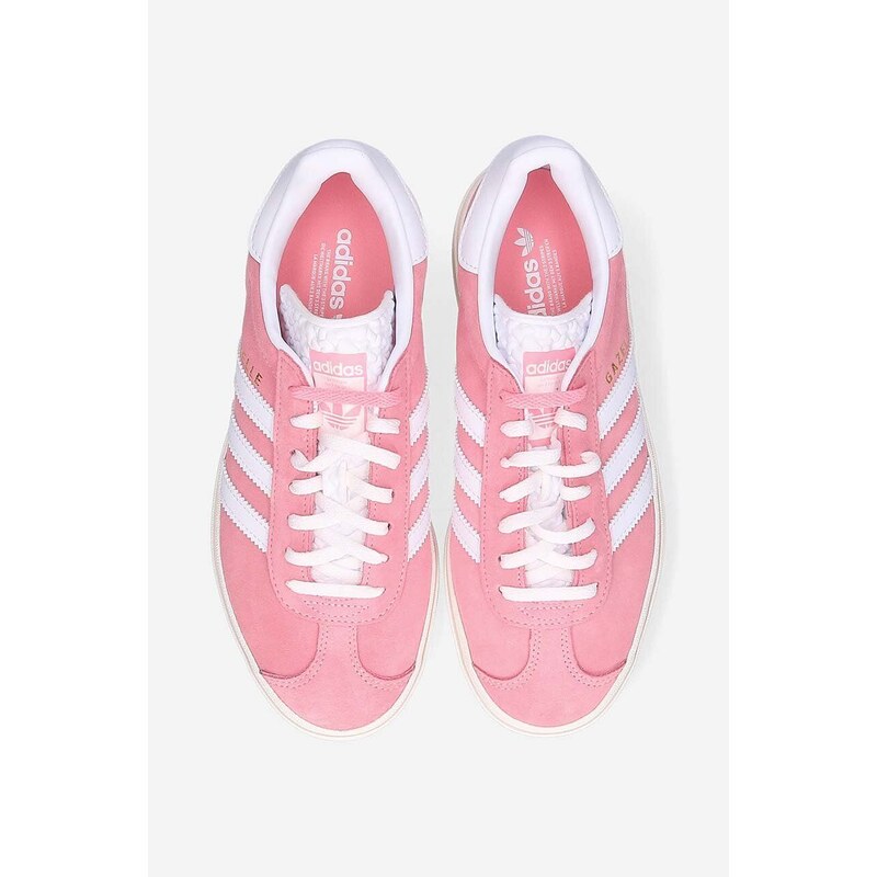 Sneakers boty adidas Originals Gazelle Bold W IG9653 růžová barva