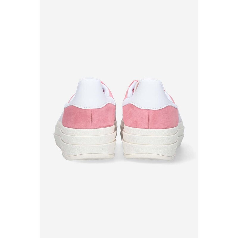 Sneakers boty adidas Originals Gazelle Bold W IG9653 růžová barva