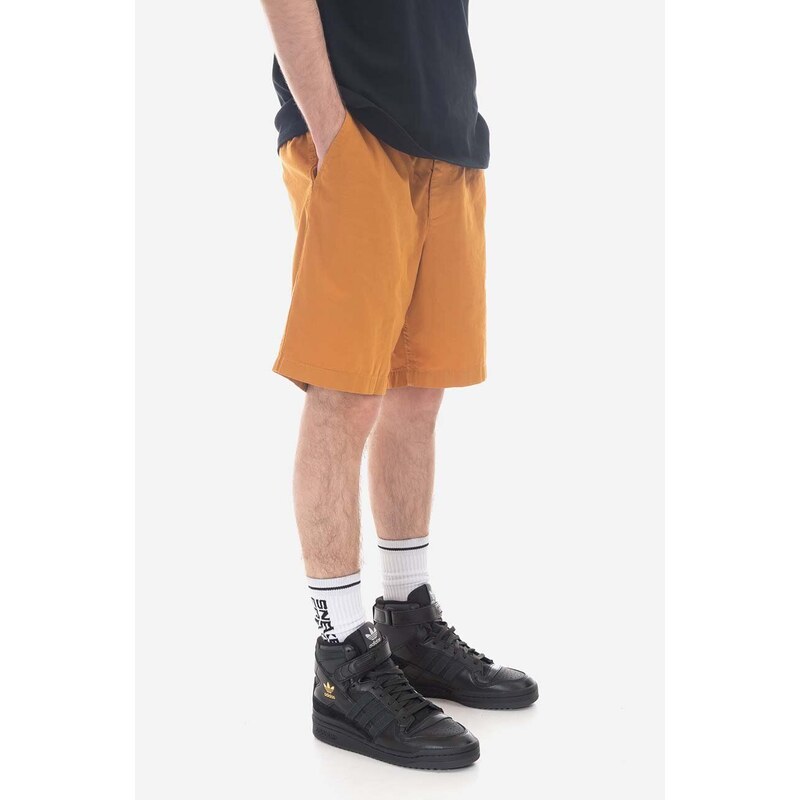 Bavlněné šortky Norse Projects Ezra Light Twill Shorts N35-0577 8127 oranžová barva