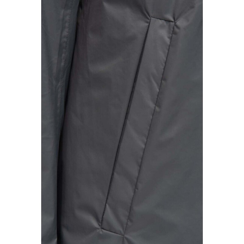 Bunda Rains Padded Nylon Coat 15480 SLATE šedá barva, přechodná