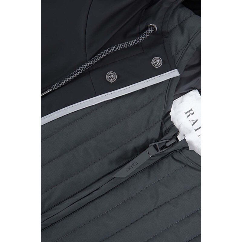 Nepromokavá bunda Rains Jacket černá barva, přechodná, 1201.SHINYBLACK-SHINY.BLAC