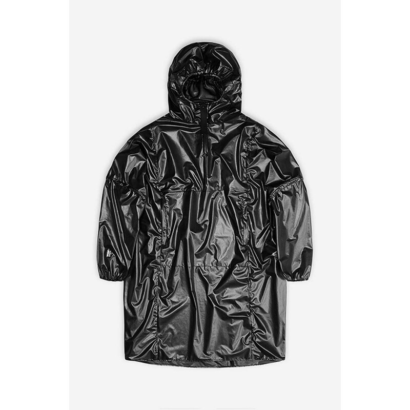 Nepromokavá bunda Rains Long Ultralight Anorak 18810 BLACK černá barva