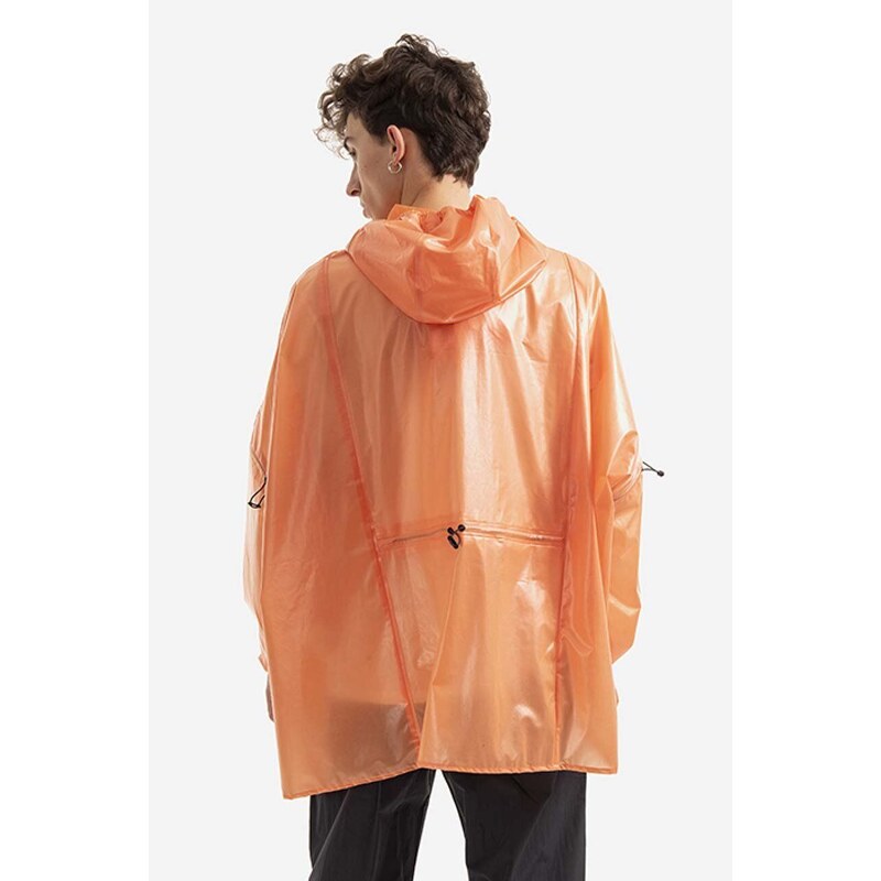 Nepromokavá bunda Rains Ultralight Anorak oranžová barva, přechodná, oversize, 18760.ORANGE-ORANGE