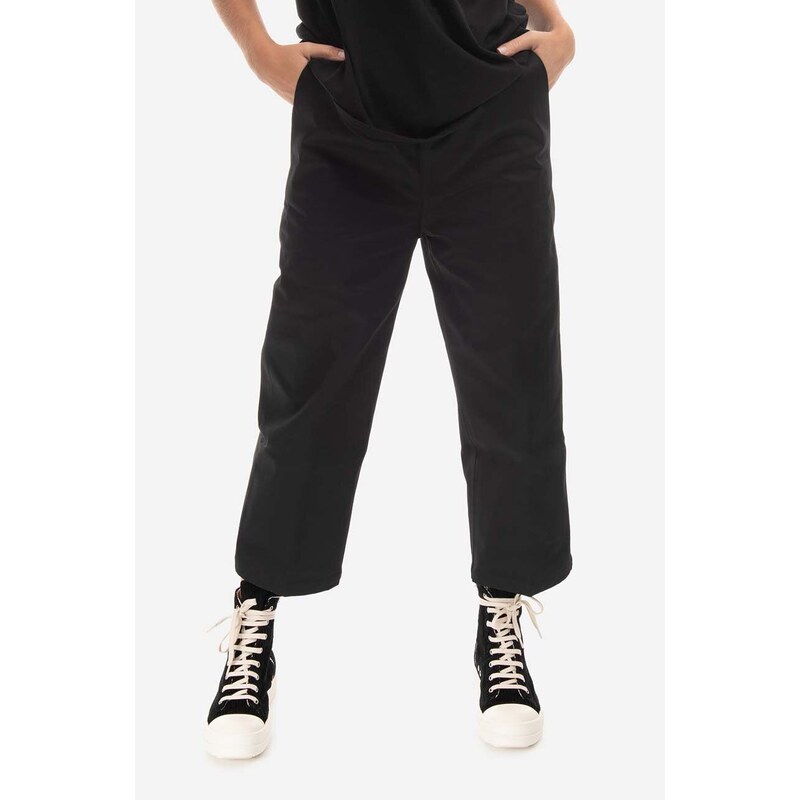 Džíny Rick Owens dámské, high waist, DS02B4323.TW.BLACK-Black