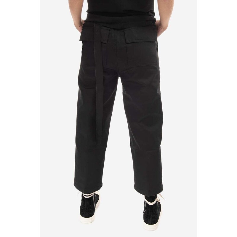 Džíny Rick Owens dámské, high waist, DS02B4323.TW.BLACK-Black