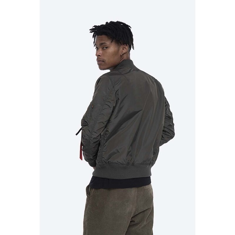 Bomber bunda Alpha Industries MA-1 TT 191103 04 zelená barva, přechodná