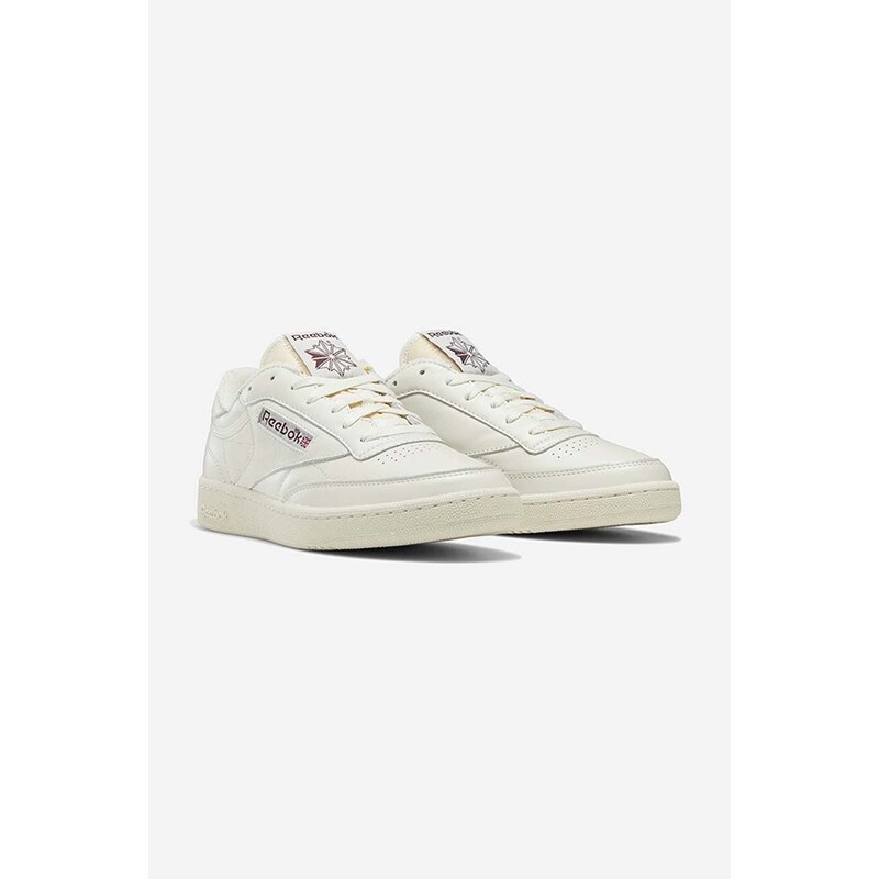 Kožené sneakers boty Reebok Classic Club C85 Vintage béžová barva, GX3681-cream