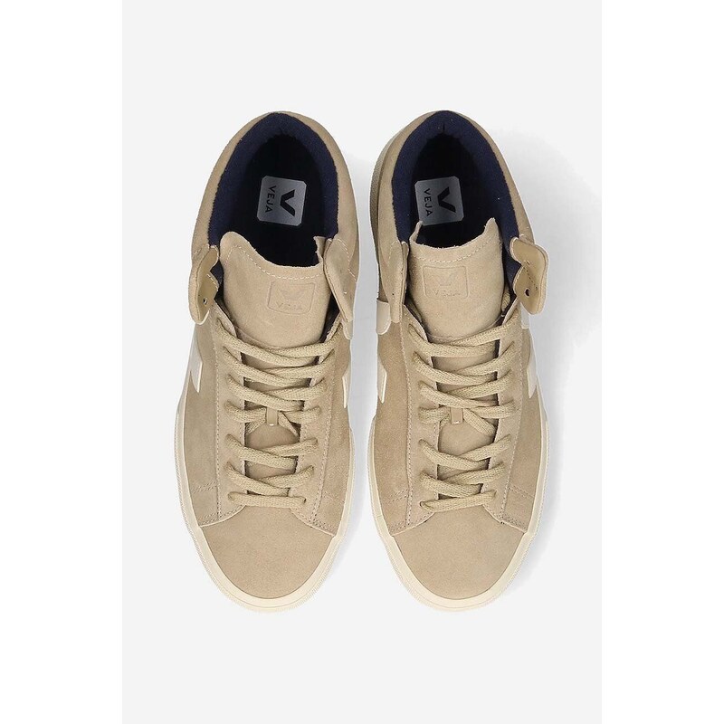 Semišové sneakers boty Veja Minotaur Suede TR032950 béžová barva