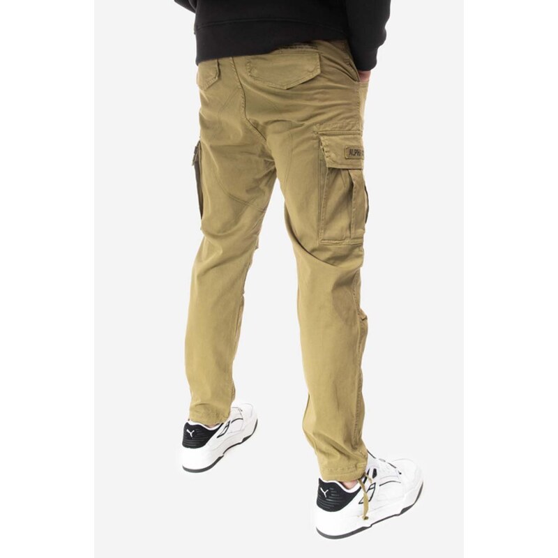 Kalhoty Alpha Industries Squad Pants pánské, zelená barva, ve střihu cargo, 188202.11-green