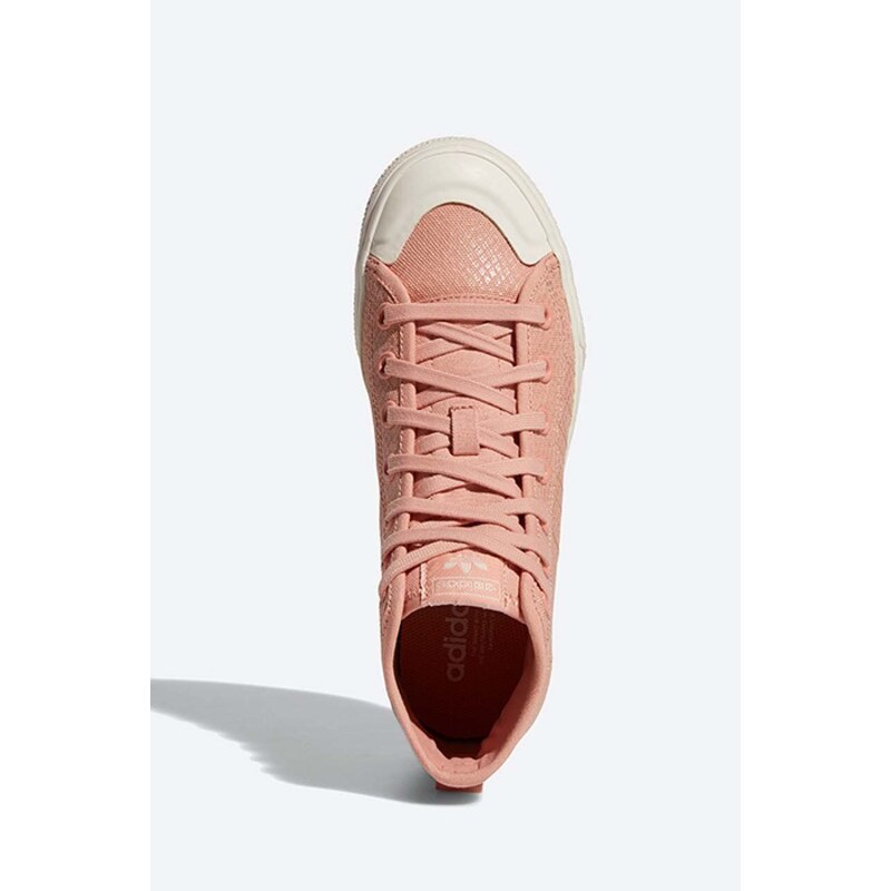 Kecky adidas Originals Nizza Rf Platform růžová barva, H02706-pink