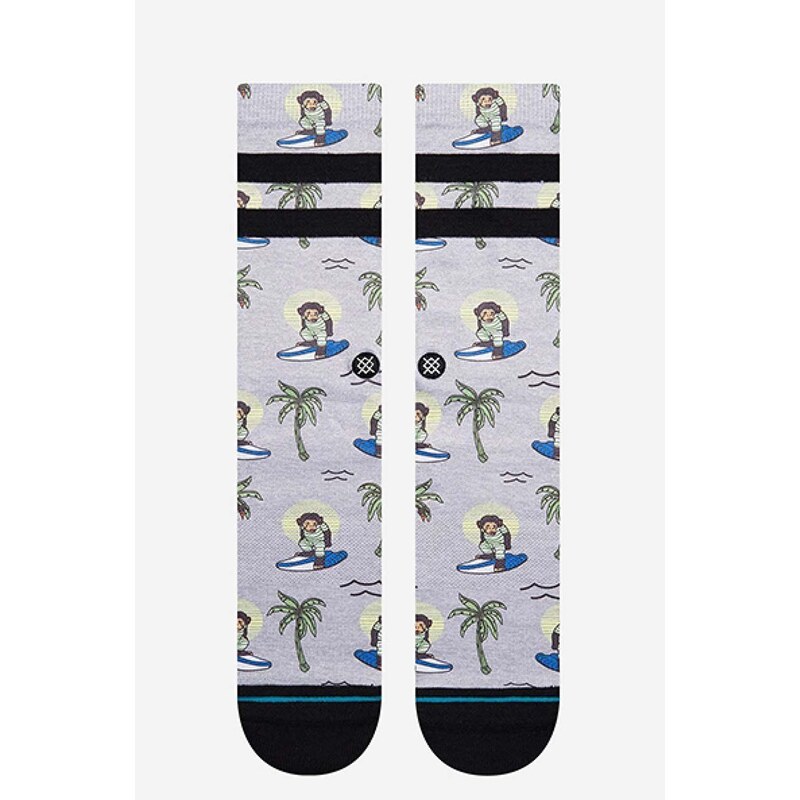 Ponožky Stance Surfing Monkey šedá barva, A556A21SMK-GRY