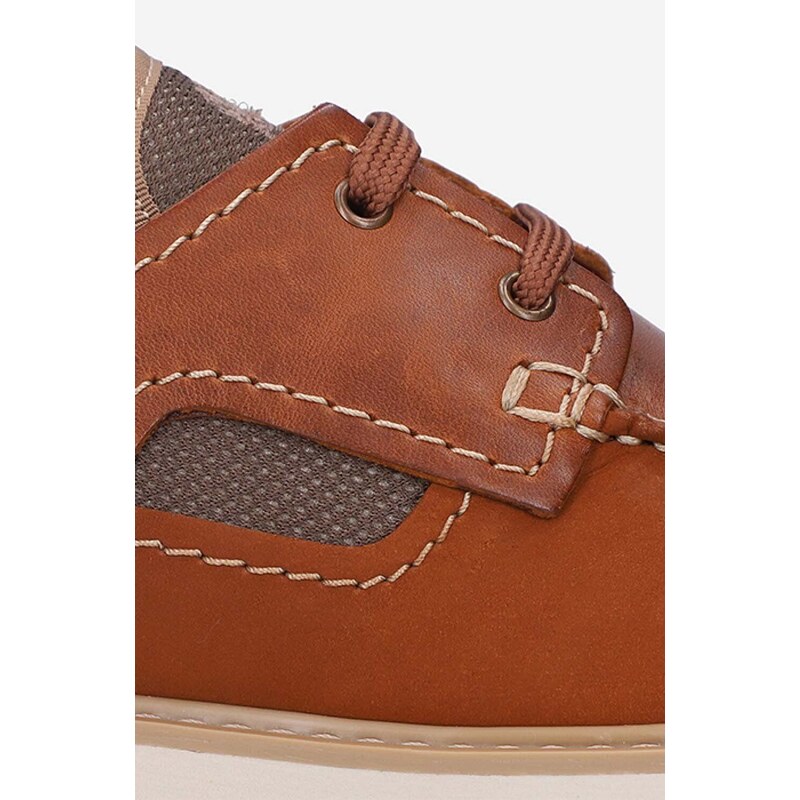 Kožené mokasíny Timberland Newmarket II Boatshoe pánské, hnědá barva, A2AGZ-BROWN