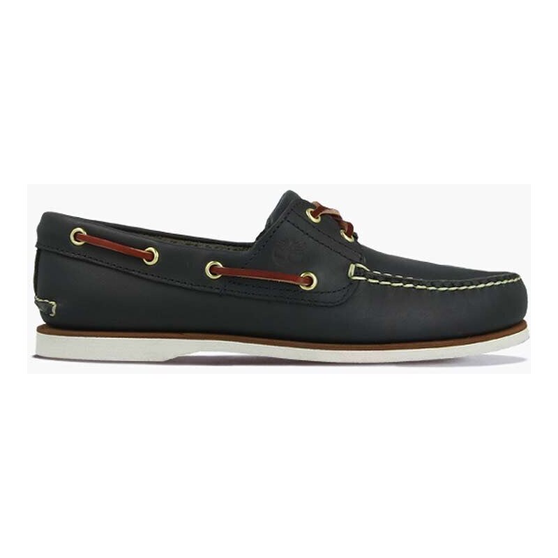 Kožené mokasíny Timberland Classic Boat 2 Eye pánské, černá barva, 74036.Classic-BLACK