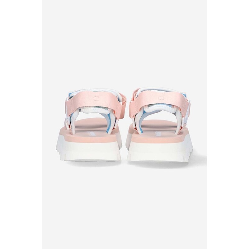 Sandály Timberland Euro Swift Sandal dámské, růžová barva, na platformě, A2KTG-PINK